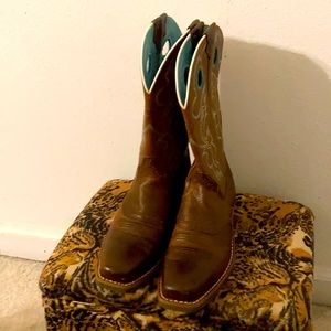 Ariat Heritage Western Boots Chocolate w/Turq